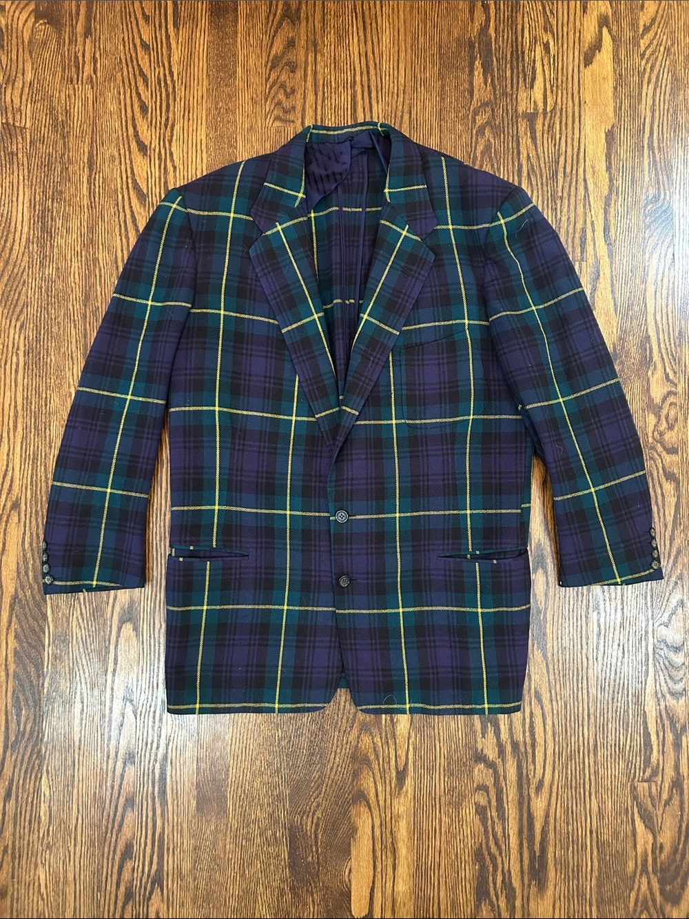 Vintage Plaid Blazer